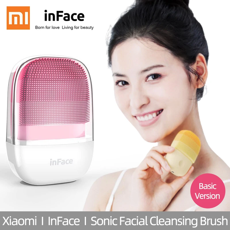 

Xiaomi Inface Silicone Electric Sonic Facial Cleansing Brush MS2000 Deep Cleanse T-ZoneRemover Sebum USB Charge Water Proof IPX7