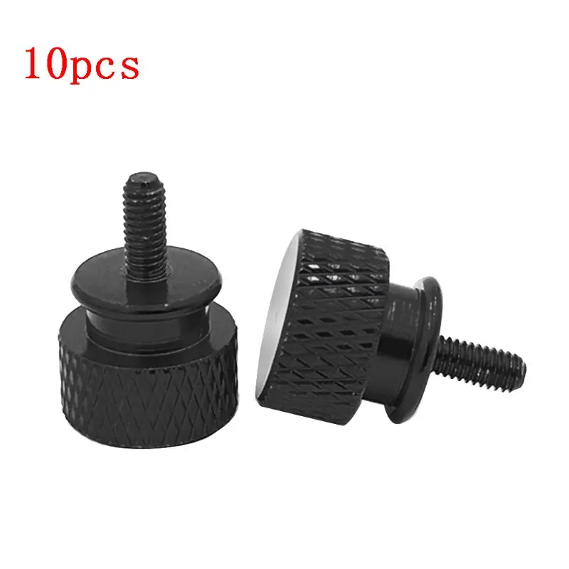 10Pcs M3 Aluminum Anodized Thumb Screws Computer Case Hand Grip Knurled Screw | Компьютеры и офис