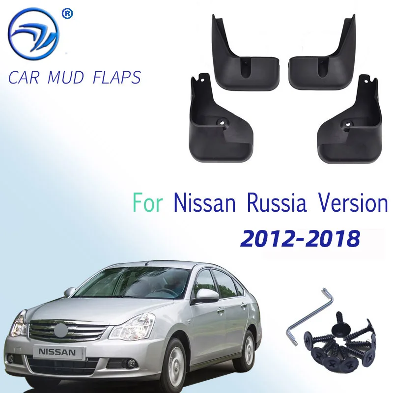 

Car Mud Flaps For Nissan Almera G11 Russia Version / Sylphy 2012-2018 Splash Guards Mud Flap Mudguards Fender G15 2013 2014 2015