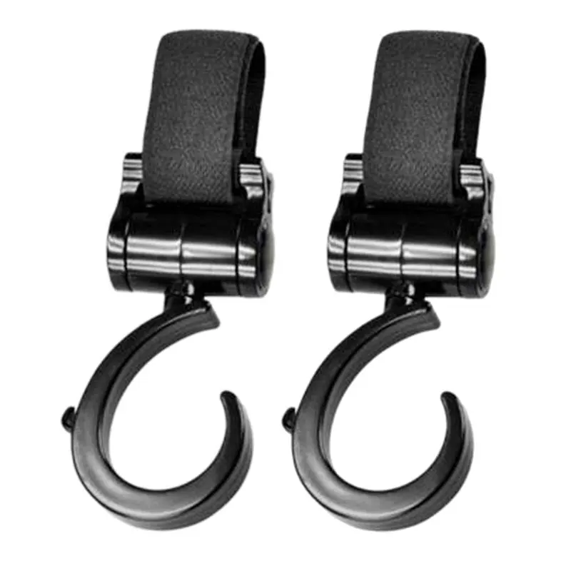 2 шт. крючки для детской коляски с поворотом на 360 градусов|stroller accessories|hooks
