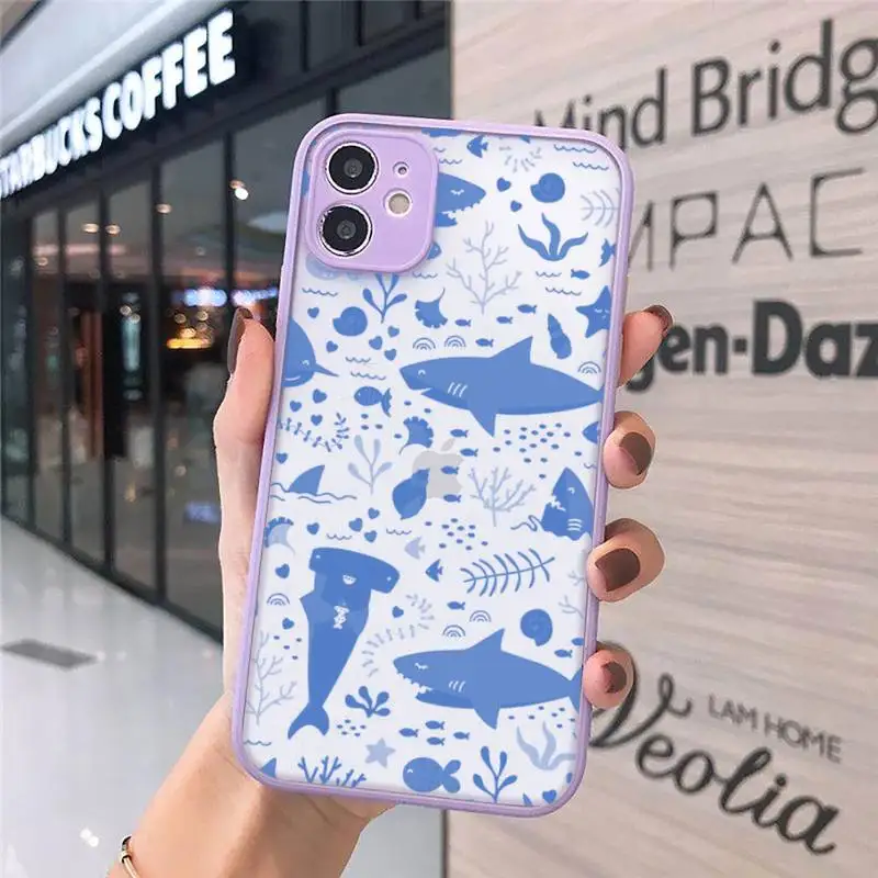 

Pug Dog French Bulldog Shockproof Phone Case matte transparent For iphone 7 8 11 12 plus mini x xs xr pro max cover