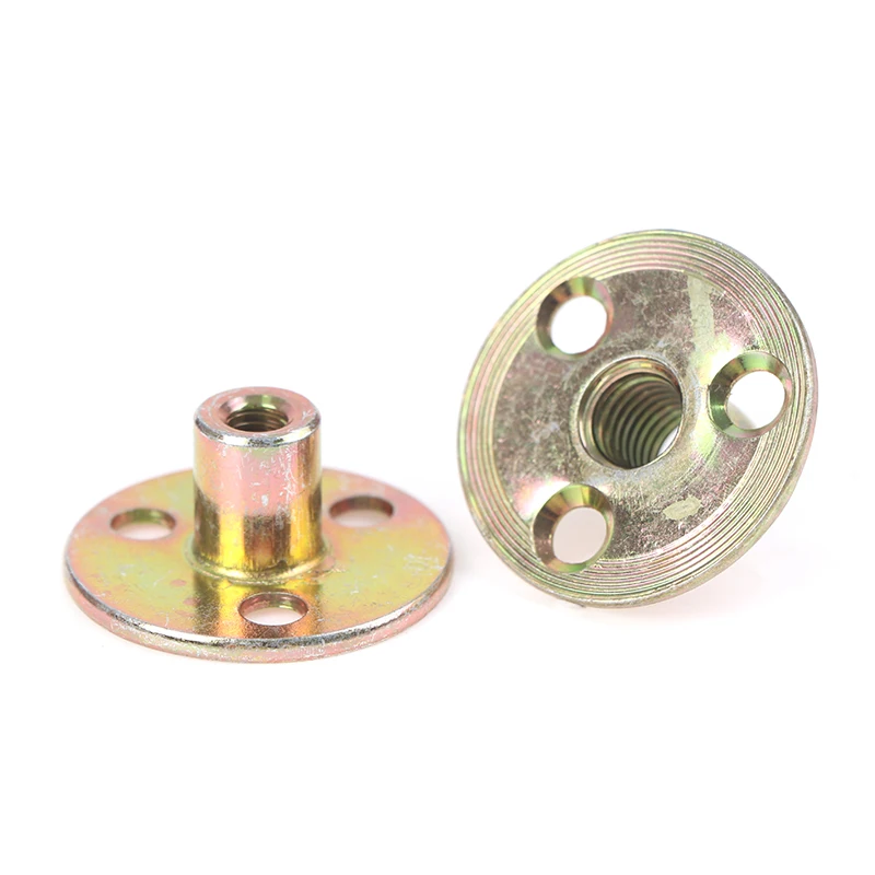 10 шт. Новый Соединительный фланец резьба из углеродистой стали M6 M8 M12 цинковая