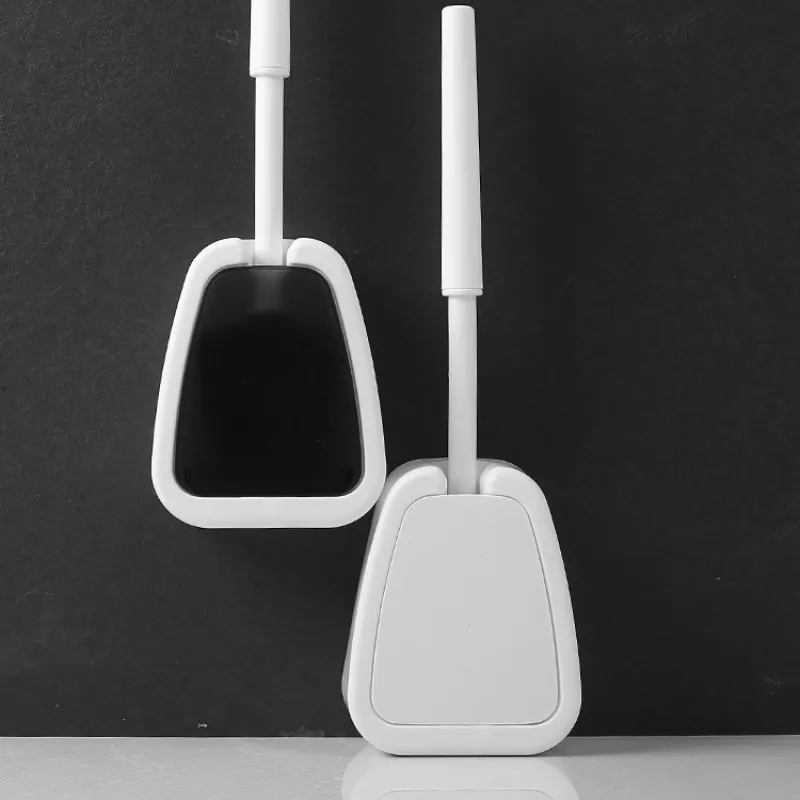 Wall Mounted Toilet Brush Hanging Holder Cleaning Modern Hygienic Toilet Brush Bathroom Kit Banheiro Toilettes Items DE50MT