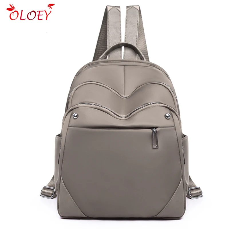 

Lightweight oxford female backpack bag back pack women 2020 casual ladies schoolbag backpacks for teenage girls Khaki red black