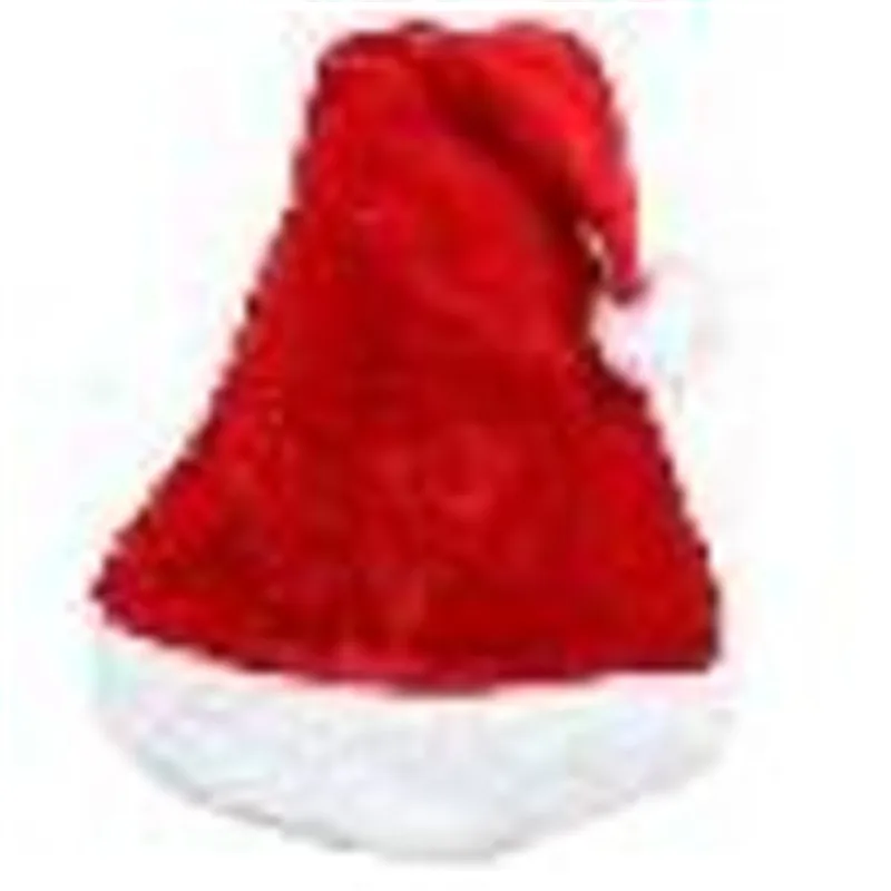 Модный костюм Санта Клауса в плюшевой шляпе бархатный Рождественский