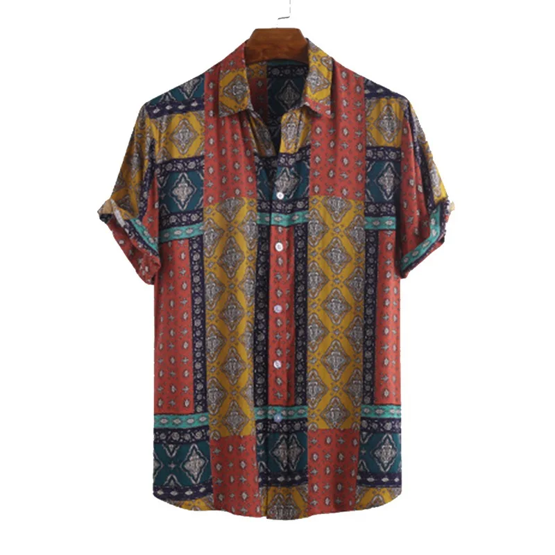 Мужская Летняя Повседневная футболка размера плюс с 3D принтом и коротким рукавом