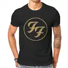 Модная футболка Мужская Дизайнерская обувь в стиле панк Foo Fighters, футболка в стиле рок 100% хлопок негабаритные круглые Nevk Мужская одежда Топ