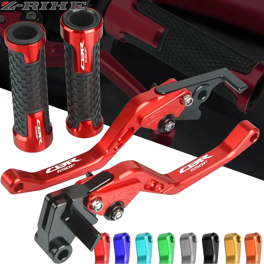 

For Honda CBR650F CB650F 2014 2015 2016 Motorcycles CNC aluminum Handle grips handlebar grip & short Brake Clutch Lever CBR650F