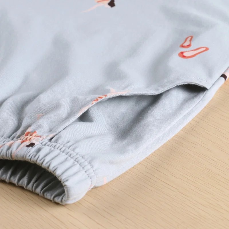 

Women Sleep Bottoms Plus Size 4XL Print Simple Sweet Soft Homewear Female All-match Cotton Loose Daily Basic Elastic Waist Chic