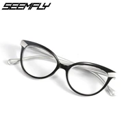 seemfly cat eye reading glasses women anti blue light presbyopic eyeglasses 1 0 1 5 2 0 2 5 3 0 3 5 diopter hyperopia spectacle