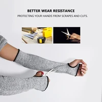 1pair safety arm sleeve outdoor anti cut puncture proof arm protect sleeve sports work arm anti cut protective safety gloves