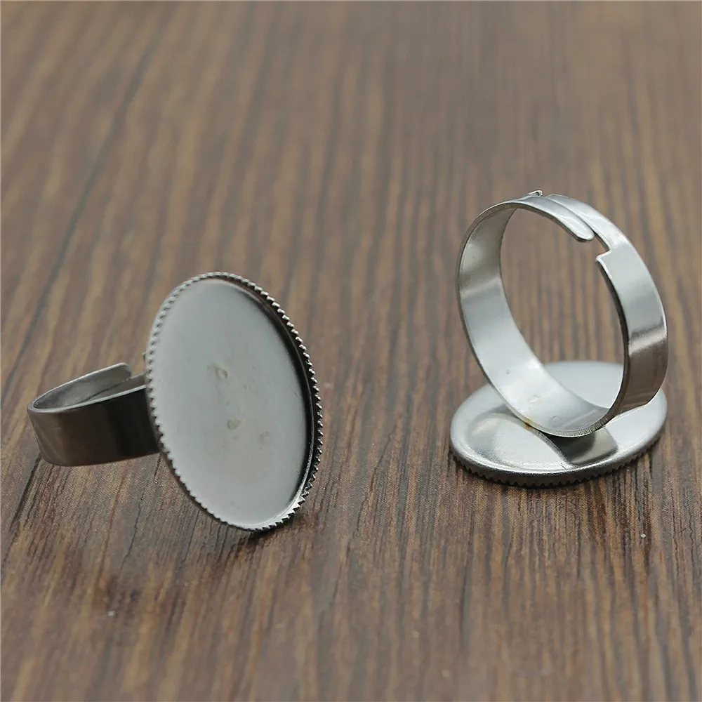 

Pendants for jewelry wholesale 13x18mm Oval ring setting 5pcs