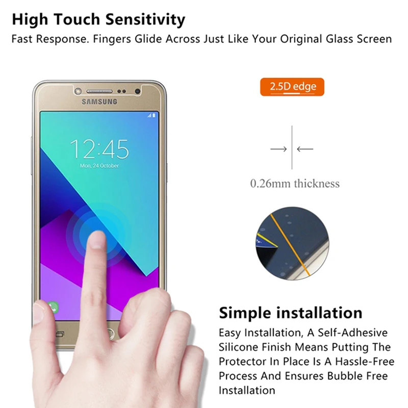 2pcs toughed protective glass for samsung j8 j7 j6 j4 plus j3 tempered glass 9h hd screen protector on galaxy note 7 5 4 3 2 free global shipping