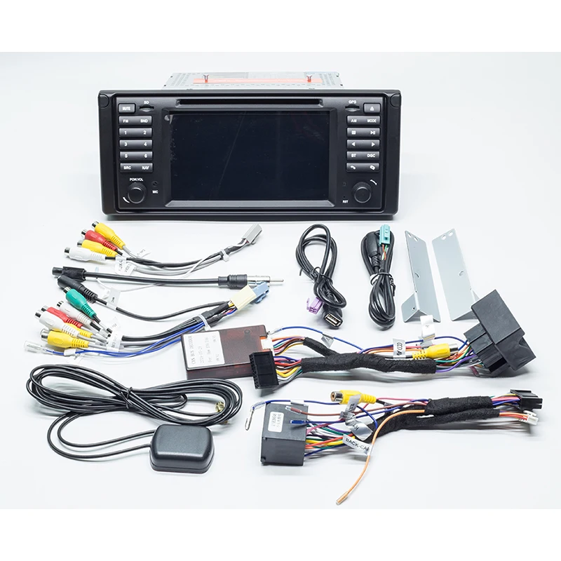 Android 11 4 ГБ ОЗУ 64 Гб ПЗУ GPS Navi автомобильный DVD мультимедийный для BMW E53 X5 E39 5 97-06 DAB + Wifi