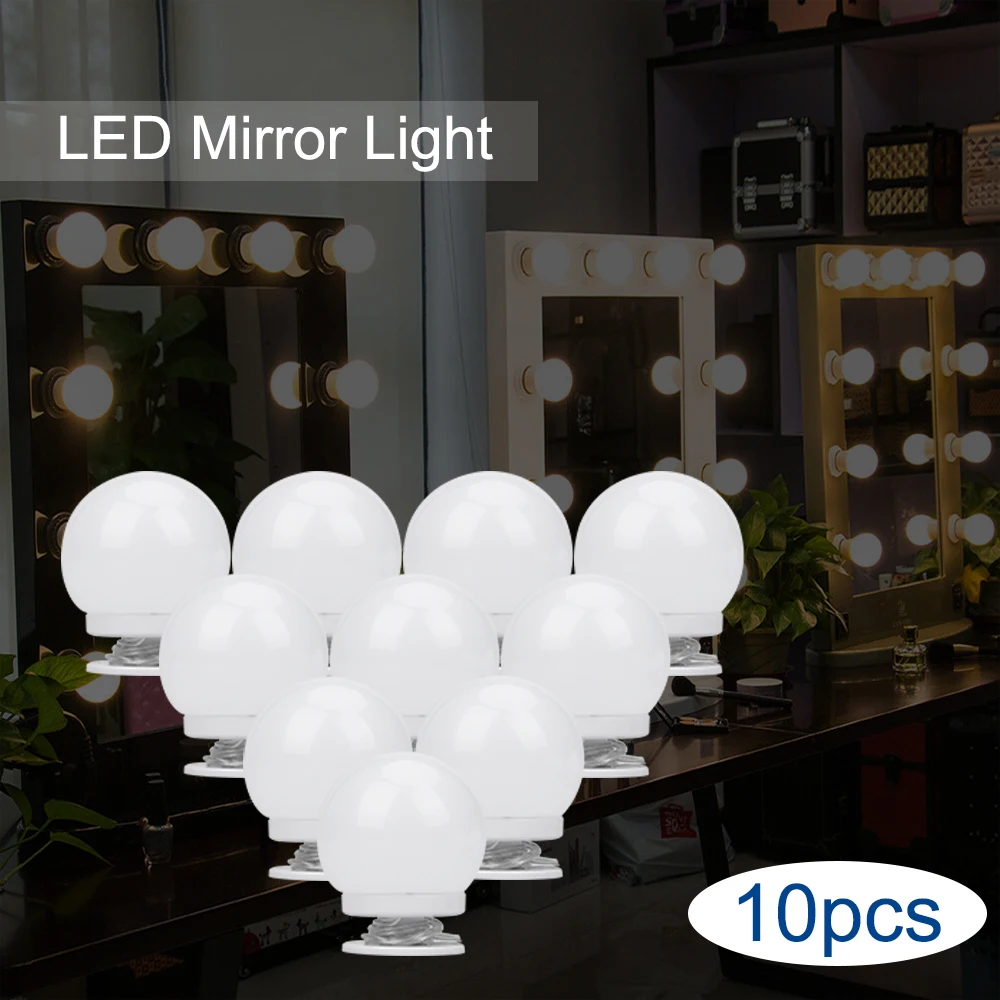 10 светодиодный косметический зеркальный СВЕТОДИОДНЫЙ Набор лампочек для