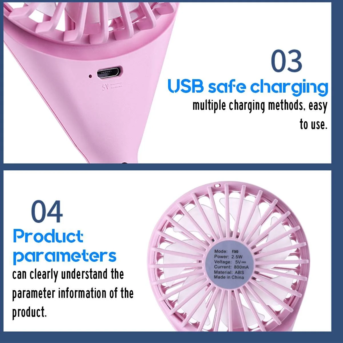 

90 Degrees Of Setting Summer Mini Portable Handheld Fan To Usb Air Conditioning Cooler Air Conditioner Usb Student Fan