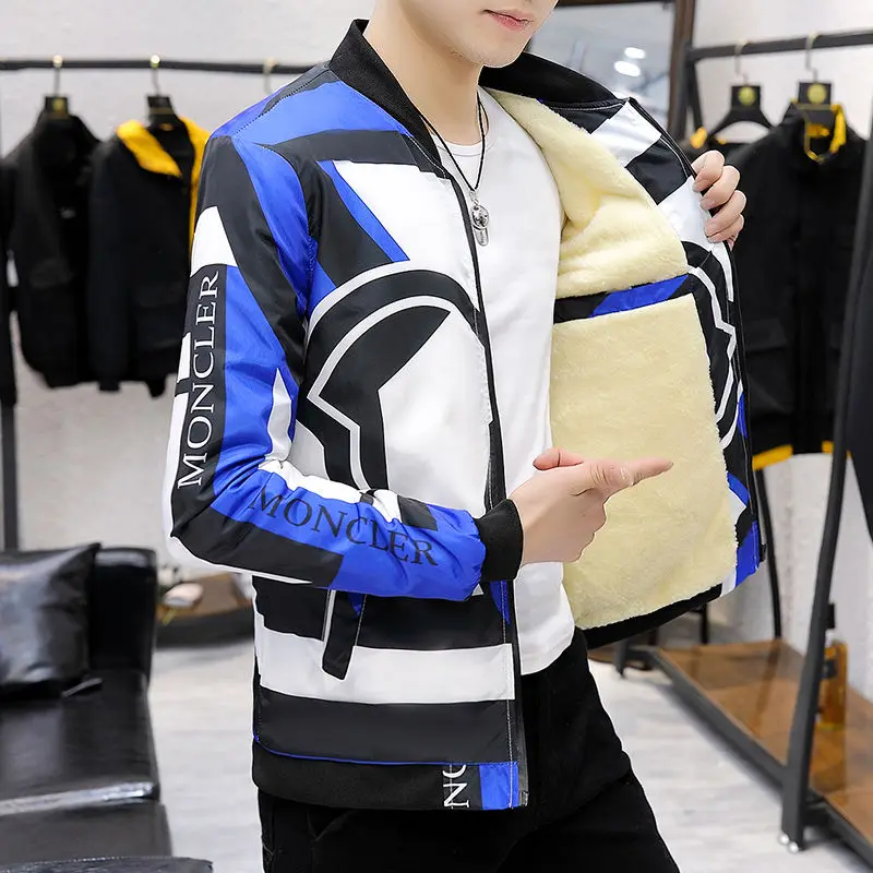 Мужское пальто с начесом плотное Корейская версия Осень-зима | Мужская одежда