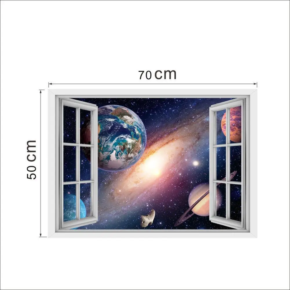

New 3D false window wall sticker living room bedroom children's room environmental protection decorative painting