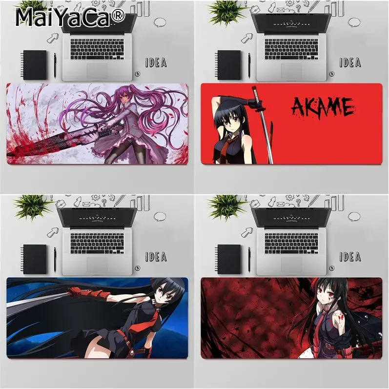 

MaiYaCa anime akame ga kill Gamer Speed Mice Retail Small Rubber Mousepad Free Shipping Large Mouse Pad Keyboards Mat