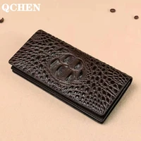 mens leather 3d alligator wallet crocodile handbag long mens wristband coin nightmare before christmas convenient for boy 006