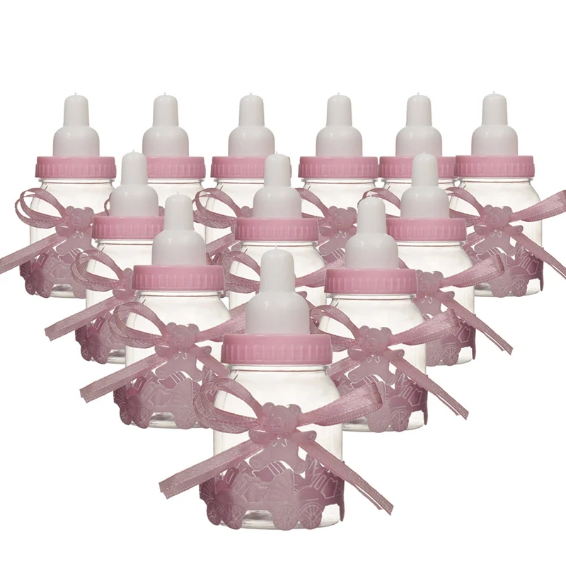 12 шт./упак. розовая голубая ванна пользу Коробки бутылочка для кормления с узором