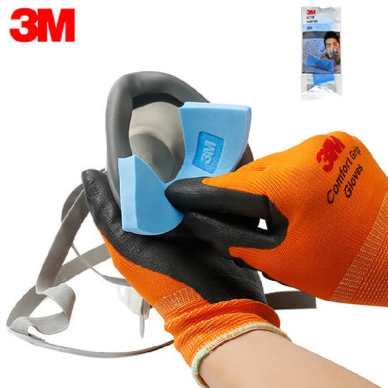 3M 389 впитывающие пот Подушечки соответствуют 1201/1203/3200/HF-52 респиратор специальный коврик поглощение воды пота для полумаски для лица