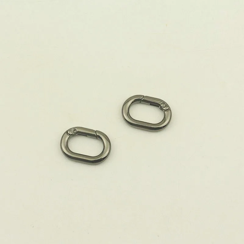 20pcs 20mm Metal Oval Spring O Ring Buckles Openable Keyring Dog Snap Trigger Clasp Clip Bag Belt Leather Craft DIY Bag Parts
