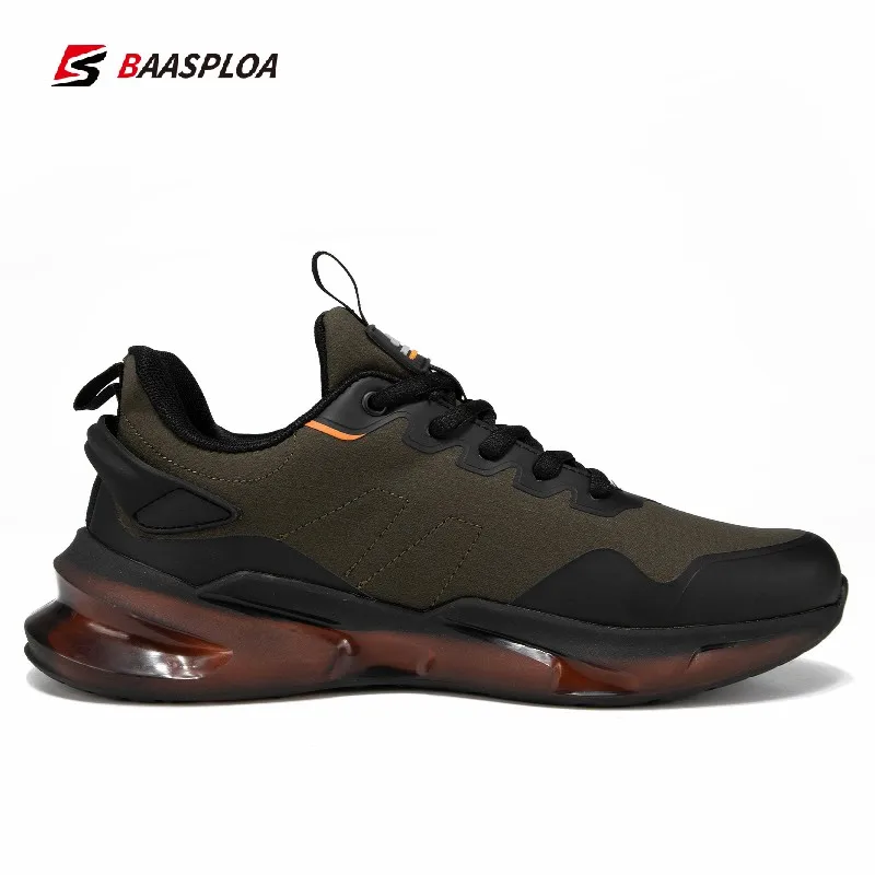 Baasploa 2021 New Arrival Men Sport Running Shoes Non-slip Wear-resistant Casual Shoes Lightweight Male Fashion Walking Shoes