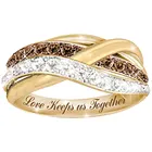 Кольцо с золотым покрытием, белый циркон, коричневый кристалл, Недорогая модная бижутерия, индийские ювелирные изделия, кольца для женщин, ювелирные изделия, обручальные кольца