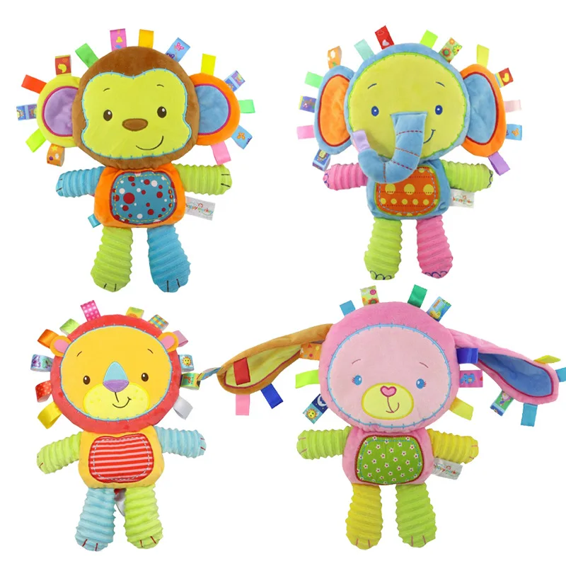 

Baby Plush Stuffed Toys, Rattles, Animal Series, Dolls, Puppets, Funny Rattles For Children To Train Babies' Visual Ability Toys