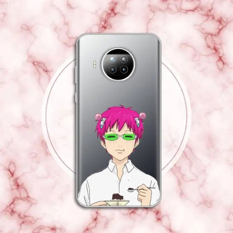 

The Disastrous Life of Saiki K Saiki Kusuo 1 luxury Phone Case coque Transparent for Xiaomi Redmi note 10 t 8 9 pro lite 11