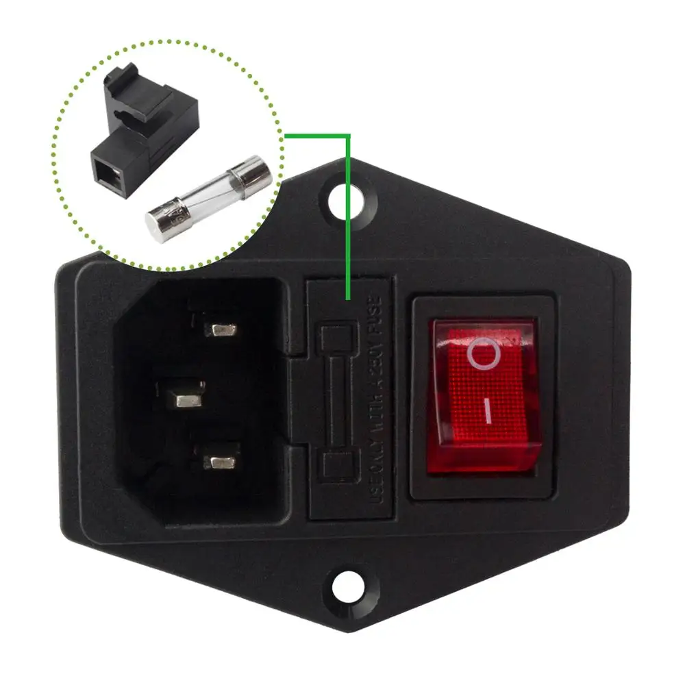 SIMAX3D клавишный выключатель питания ИЭК 3 Pin 320 C14 входной мощности переключатель
