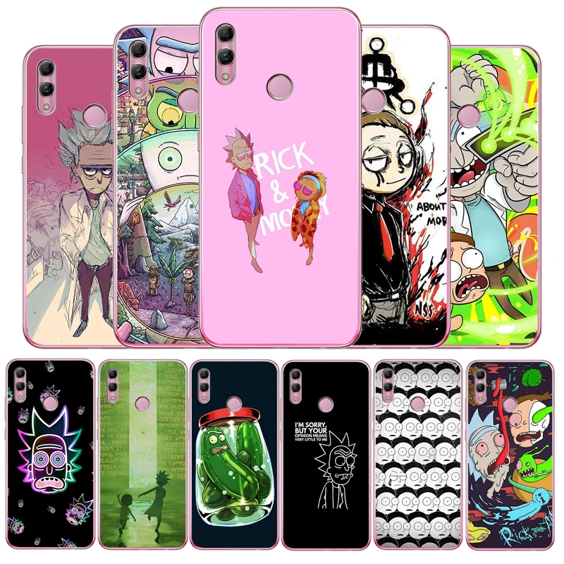 Мягкий чехол для телефона Ricky Morty Huawei Mate 7 8 9 10 20 30 Pro lite honor V8 8X V9 Lite V10|Бамперы| |