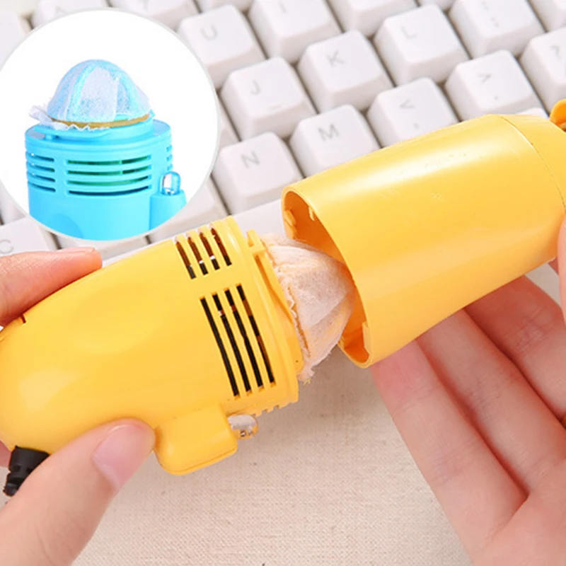 USB Mini Computer Keyboard Vacuum Cleaner Dust Cleaning Kit Handheld Keyboard Brush Device For PC Laptop Portable images - 6