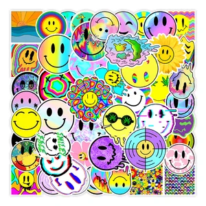 103050pcs cartoon smiley stickers diy skateboard guitar laptop graffiti motorcycle skateboard waterproof decal sticker kid toy free global shipping