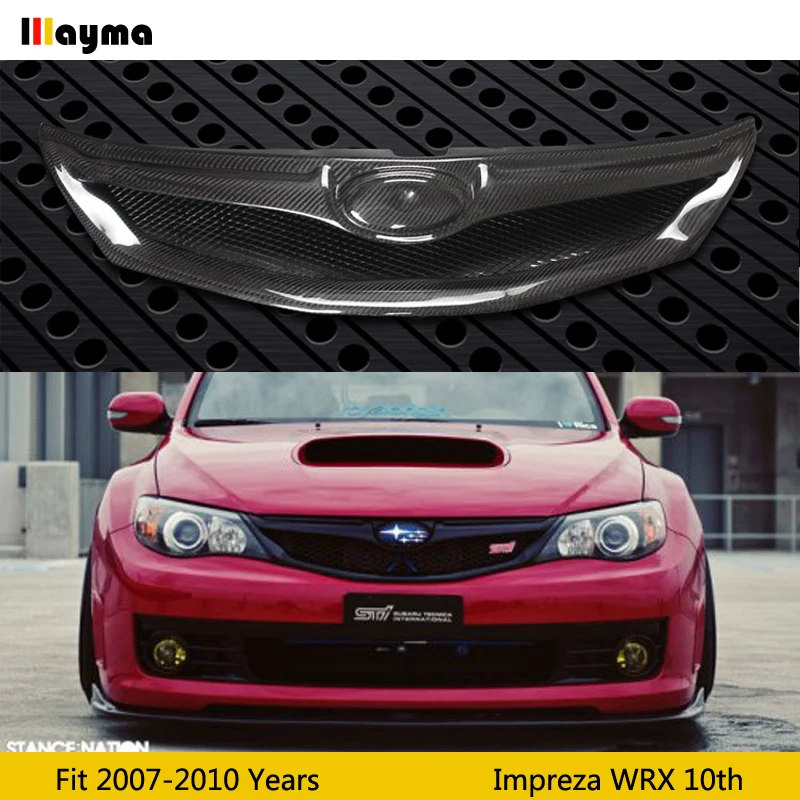 Передний бампер из углеродного волокна OEM для Subaru Impreza 10-2 5 R 2007 T WRX STI 2010- Стайлинг