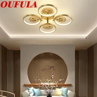oufula couple fish copper ceiling light contemporary home suitable for living room dining room bedroom