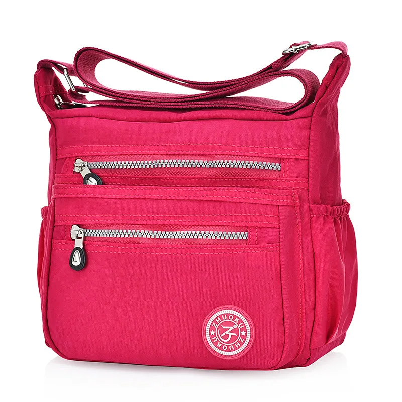 Сумка мессенджер Женская нейлоновая саквояж на плечо дизайнерский чемоданчик