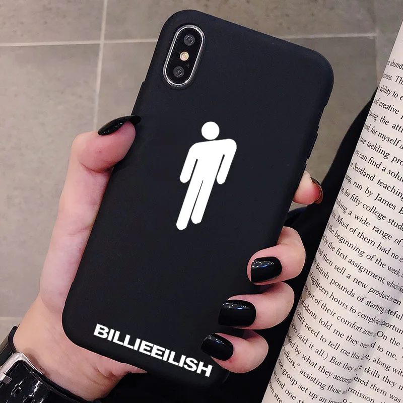 Billie Eilish чехол с логотипом для Xiaomi Redmi Note 8 7 6 5 5A 4 4X K20 Pro силиконовый чехол Мягкий защитный чехол из ТПУ для телефона - Цвет: P2Black
