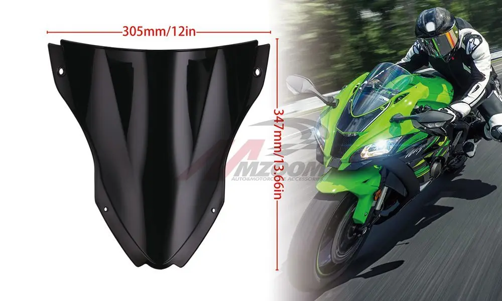 МОТОЦИКЛ ABS ветровое стекло двойной пузырь лобовое стекло Обтекатели для Kawasaki ZX10R ZX 10R ZX-10R