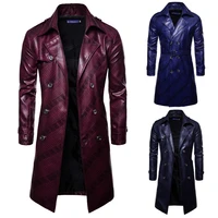 game pubg costumes coat windbreaker mens coats double row button faux leather coat game pubg coat jacket red cyan coat style