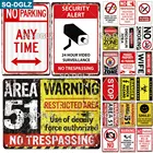 Жестяная вывеска, винтажный металлический декор для стен SQ-DGLZ, без парковки, гаражный знак