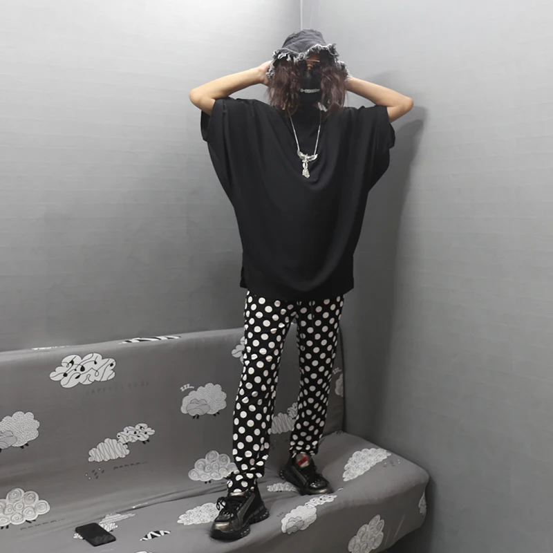 Новинка весна-осень стильные Узкие повседневные брюки Темные волнистые модные