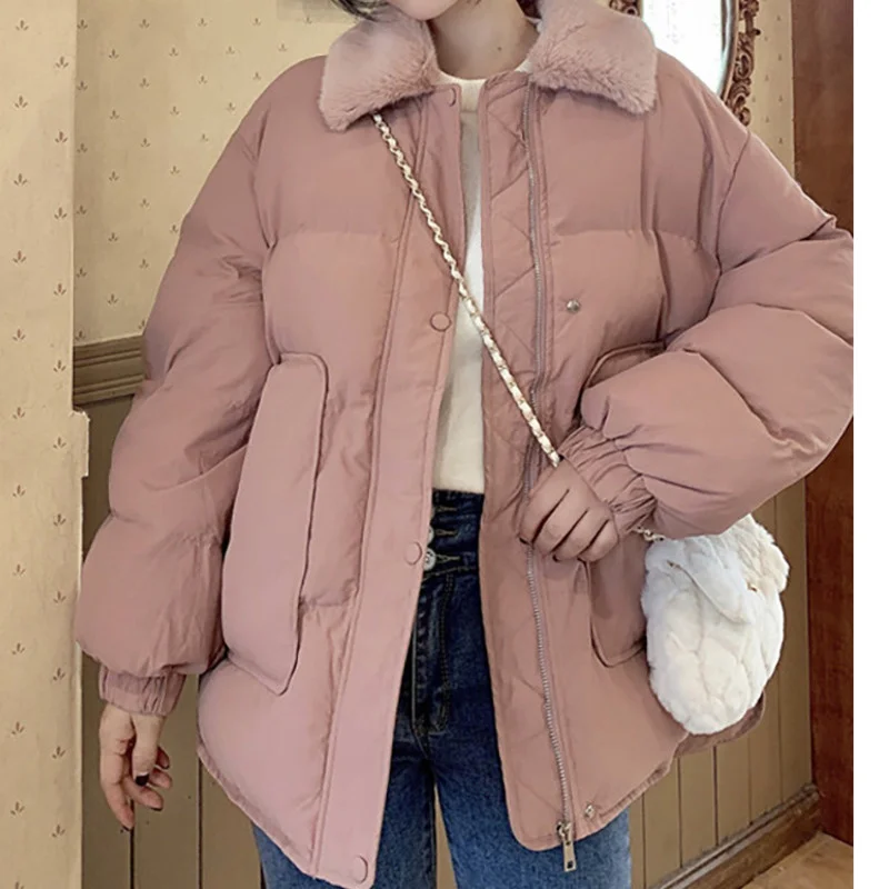 

Женский зимний утепленный воротник с хлопковой подкладкой, Корейская версия, новинка 2021, утепленный теплый шерстяной воротник для маленько...