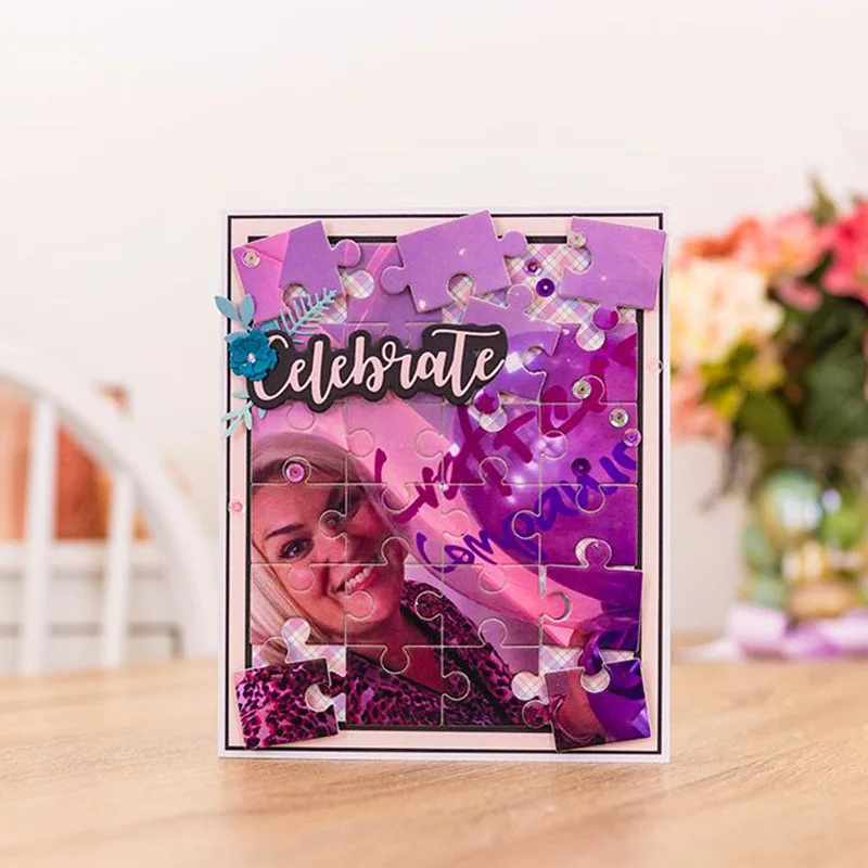 

Картина-пазл металлический высекальный штамп Скрапбукинг тиснение папка для изготовления карт фотоальбом Сделай Сам нож-пуансон