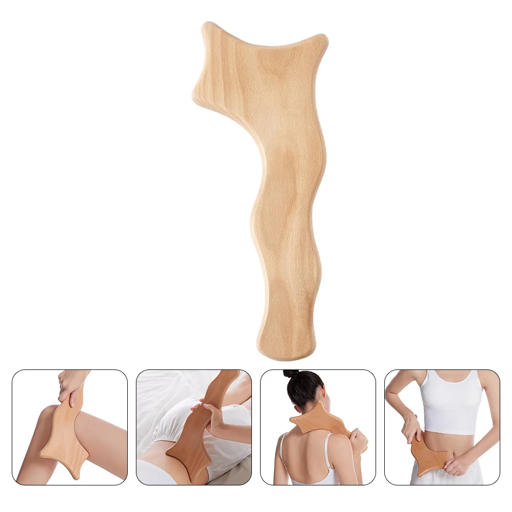 

1Pc Beech Back Board Body Board Scraping Board (Wood Color)