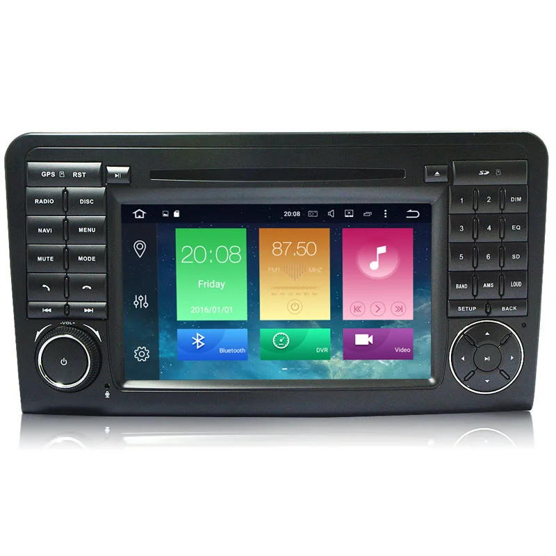 Четырехъядерный Android 9 1 1024*600 автомобильный dvd плеер для Mercedes Benz GL ML Class W164 ML300 ML320 ML350
