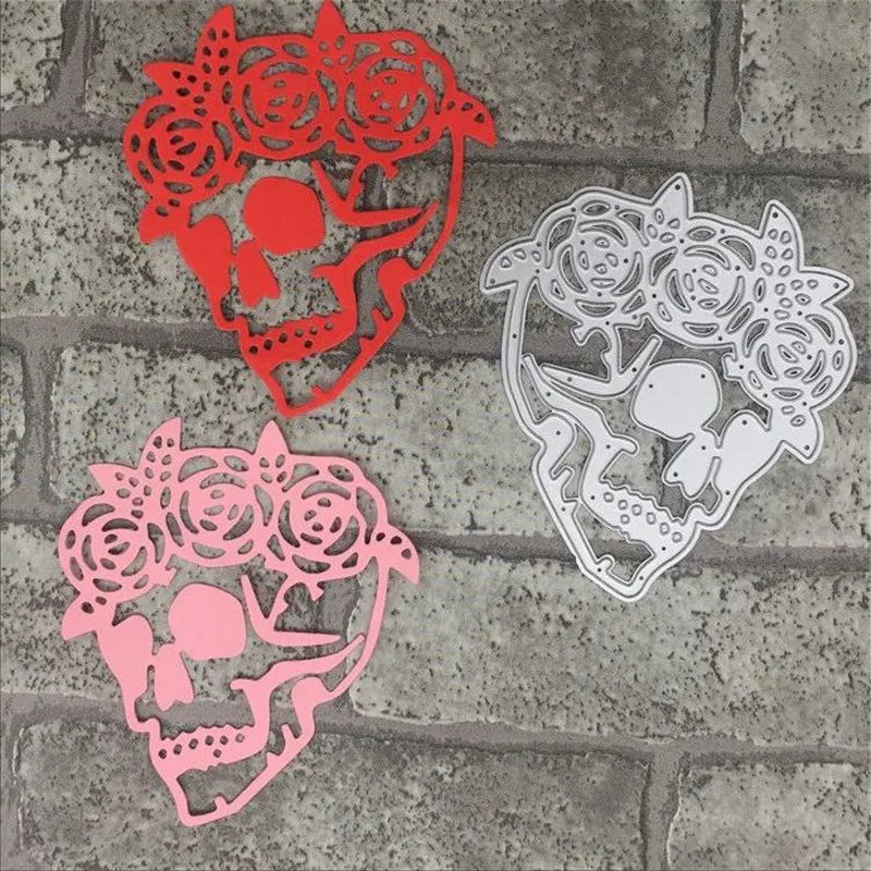 Вырубные штампы с полым черепом для скрапбукинга новые изготовления карт