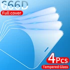 Защитное стекло с полным покрытием для iPhone 7, 8, 6, 6s Plus, 5S, SE, 12 mini, 11 Pro, X, XS Max, XR, SE 2020, 4 шт.