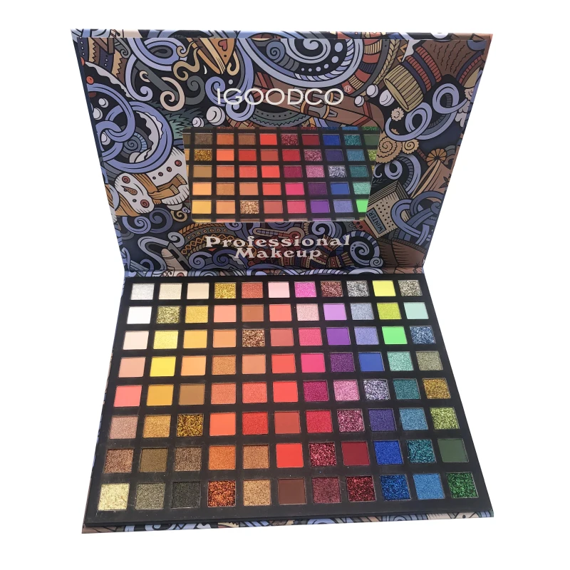 Высокое качество Водонепроницаемый 88 Цвет глаз тени для век матовое стекло с